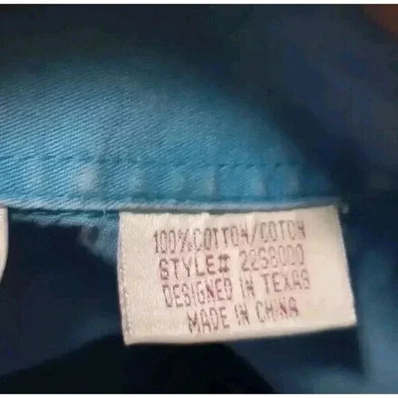 Panhandle Slim Western Shirt Cowgirl Rodeo Blue Snap Front Women Medium - Picture 4 of 4